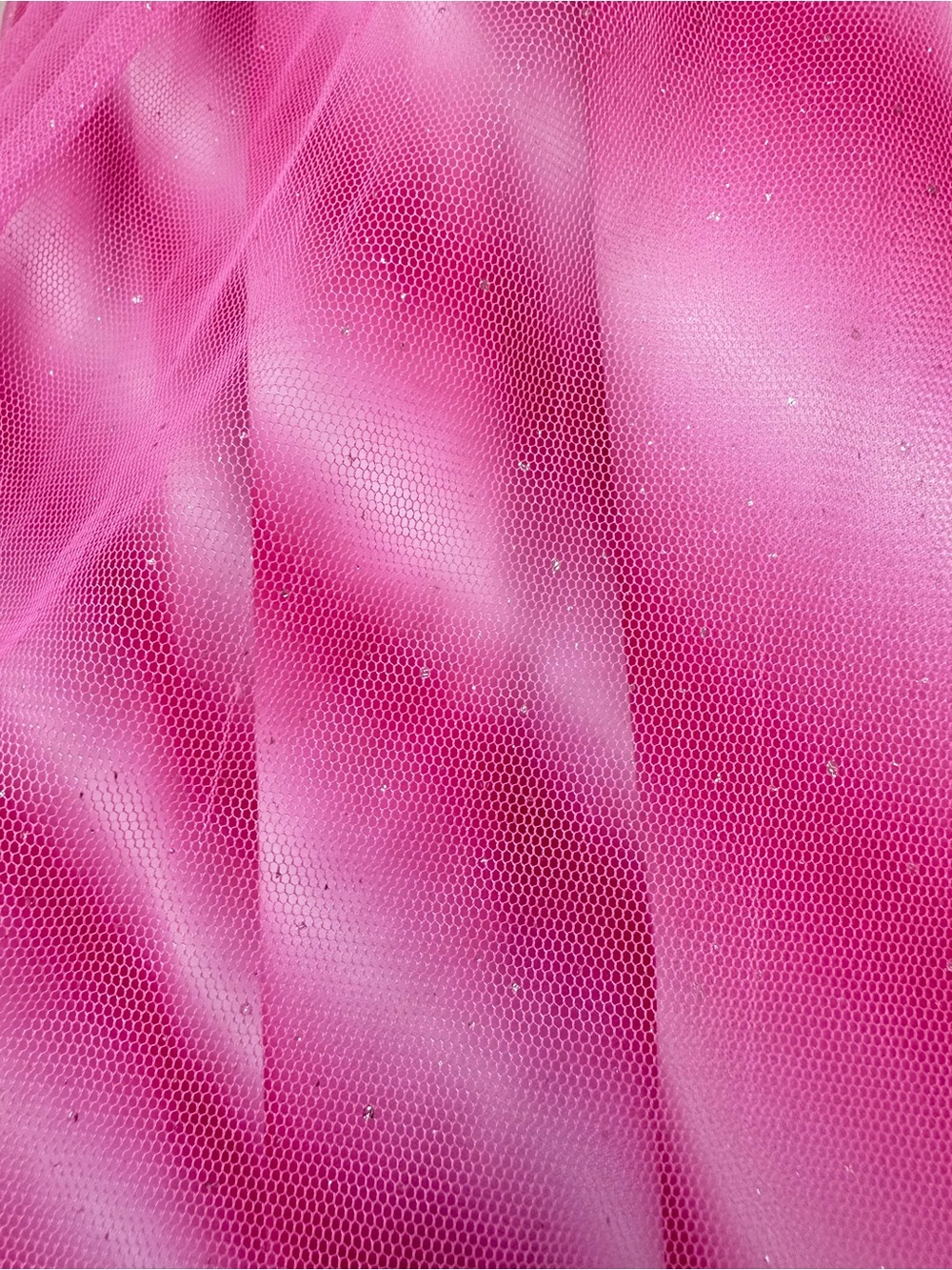 Barbie Pink Sparkly Pajama Nightgown Dress Girls 4T Flutter Sleeve - Picture 6 of 12